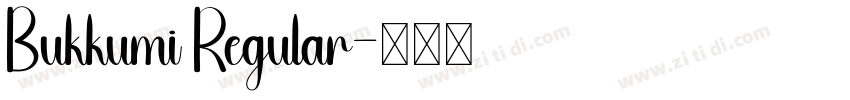 Bukkumi Regular字体转换